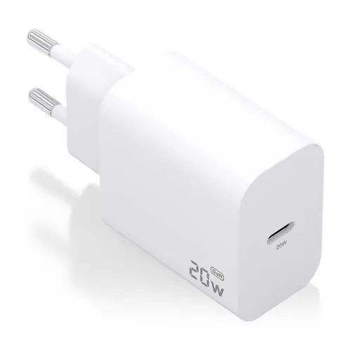 Cargador GaN 20W, 1xUSB-C PD3.0, Blanco - Imagen 1