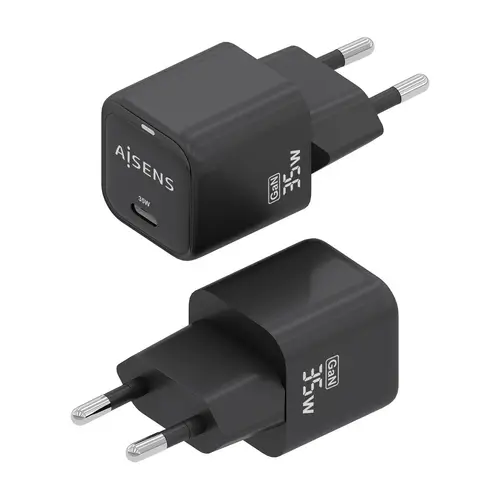 Cargador GaN 35W, 1xUSB-C PD3.0 QC4.0, Negro - Imagen 3