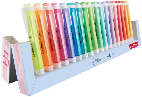 swing cool Deskset marcador permanente Azul, Verde, Naranja, Pastel, Rosa, Rojo, Amarillo 18 pieza(s) - Imagen 3