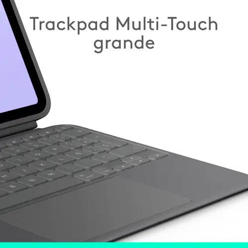 Combo Touch, Funda con Teclado, iPad Pro 11 Pulgadas (M4)(2024) - Teclado retroiluminado extraíble con Soporte abatible, Escritura cómoda, Modo Multiuso, Disposición QWERTY Español - Grafito - Imagen 4