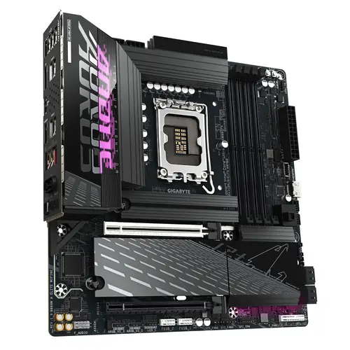 B860M AORUS ELITE WIFI6E Placa base - CPUs Intel Core Ultra, VRM de 12+1+2+1 fases, hasta 9200MHz DDR5, 1xPCIe 5.0 + 2xPCIe 4.0 M.2, LAN 2,5 GbE, WIFI 6E, Thunderbolt - Imagen 3