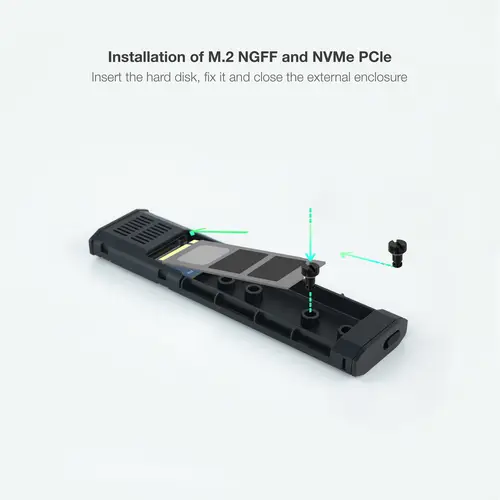 Shura Caja externa para unidad de estado sólido (SSD) Negro M.2 - Imagen 5