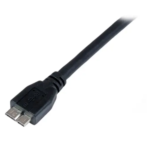 Cable Certificado 1m USB 3.0 Super Speed SS Micro USB B Macho a USB A Macho Adaptador - Negro - Imagen 3