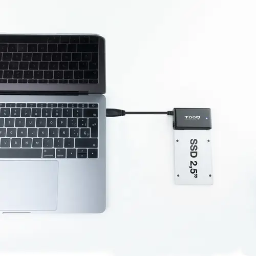 TQHDA-01A base de conexión para disco duro USB 3.2 Gen 1 (3.1 Gen 1) Type-A Negro - Imagen 4