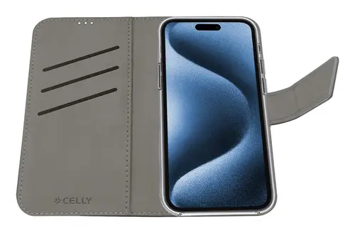 WALLY1079 funda para teléfono móvil 16 cm (6.3") Funda cartera Negro - Imagen 6