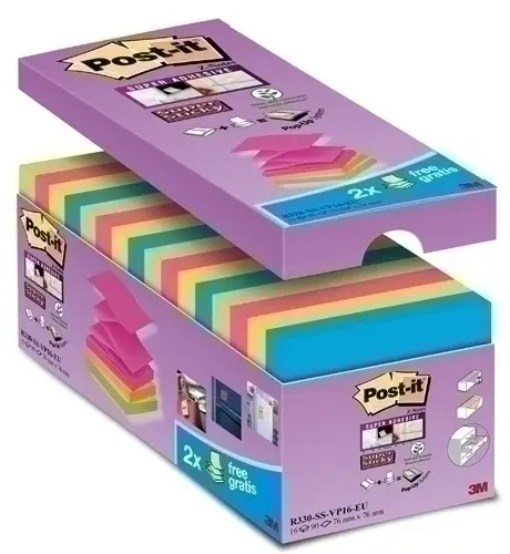 TACO NOTAS POST-IT R 330 76x76 Z P/16