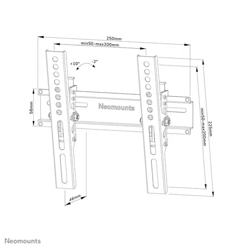 WL35-350BL12 Soporte de pared para TV 24-55" - inclinable - bloqueable - fácil montaje - Imagen 16