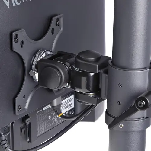 Soporte de Sobremesa para Dos Monitores Apilados Verticalmente de 49" 16:9 o 32:9 - Capacidad de Carga de 32kg - de Mordaza en C - Soporte VESA para 2 Monitores - TAA - Imagen 6