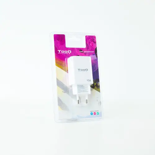 Cargador de Pared GaN USB-C/PD + USB-A/QC 45W, Blanco - Imagen 6