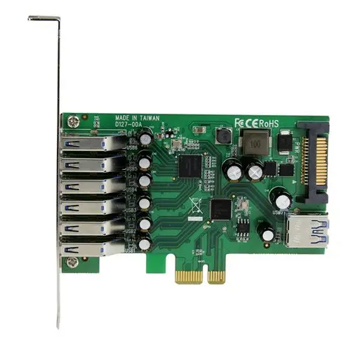 Adaptador tarjeta PCI Express de 7 puertos USB 3.0 con perfil bajo o completo - Imagen 4