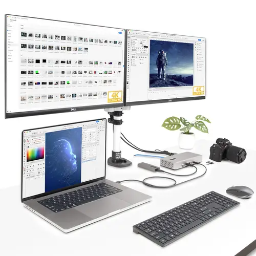 Docking Station Multipantalla Thunderbolt 4 - Dock para Dos, Tres o 4 Monitores - 2x HDMI/2x DP - Hub Ladrón 7x USB - Ethernet de 2,5Gbps - PD 98W - Imagen 7