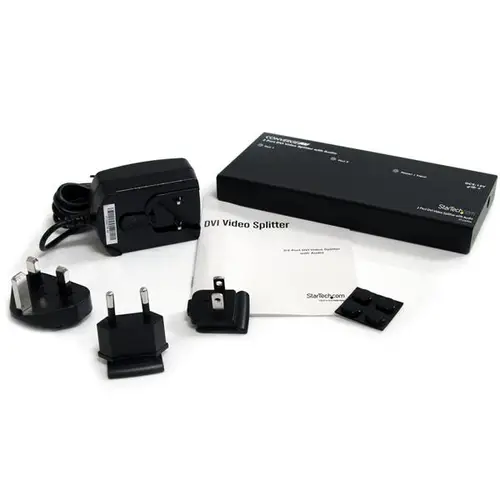 Duplicador Divisor Multiplicador de Vídeo DVI y Audio de 2 puertos - Cable - Imagen 4