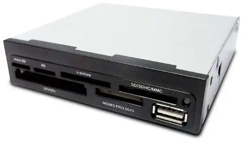 CR-400V2 lector de tarjeta Interno Negro - Imagen 1