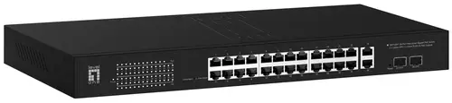 GEP-2841 switch Gestionado L2 Gigabit Ethernet (10/100/1000) Energía sobre Ethernet (PoE) 1U Negro - Imagen 1