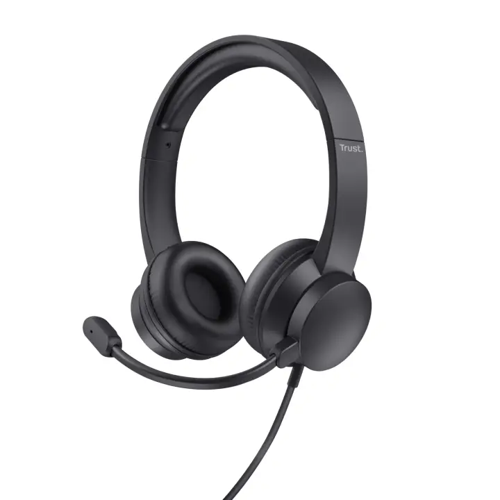 HS-201 Auriculares Alámbrico Diadema Oficina/Centro de llamadas USB tipo A Negro