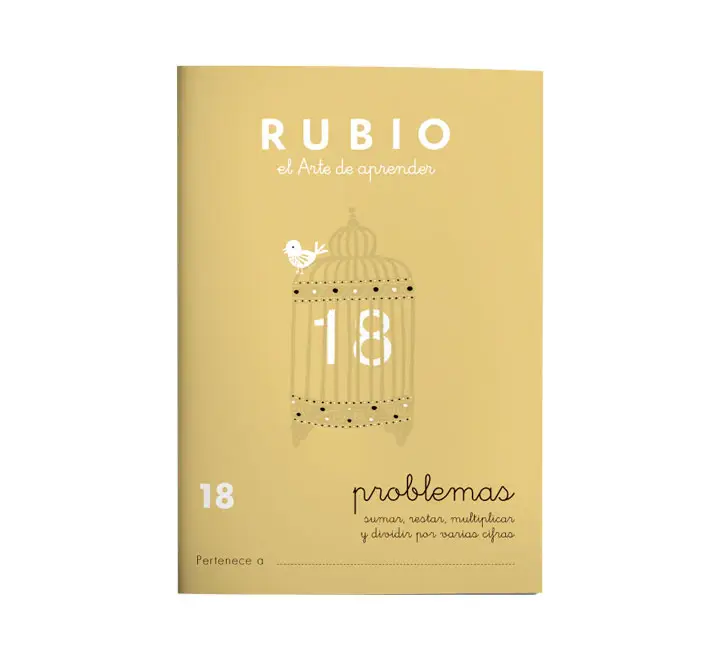 PACK 10 CUADERNOS RUBIO PROBLEMAS 18 P18