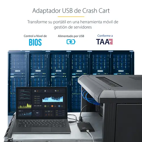 Adaptador Crash Cart USB KVM para Ordenador Portátil - Imagen 8