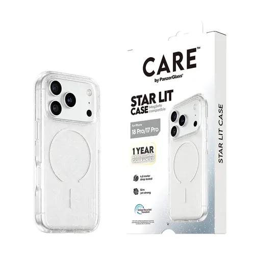 CARE by ® Star Lit Case w. MagSafe iPhone 18 Pro | 17 Pro funda para teléfono móvil Transparente - Imagen 6