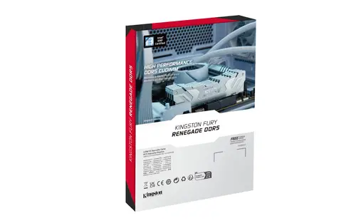 FURY 48GB 8400MT/s DDR5 CL40 CUDIMM (Kit of 2) Renegade White XMP - Imagen 6