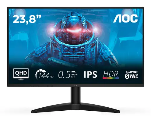 B3 Q24B36X pantalla para PC 60,5 cm (23.8") 2560 x 1440 Pixeles Quad HD LED Negro - Imagen 1