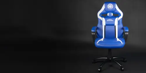 My Hero Academia KX MHA GAMING CHAIR Silla para videojuegos universal Asiento acolchado Azul, Blanco - Imagen 9