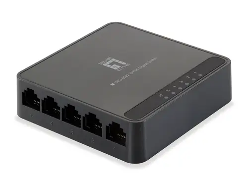 GEU-0522 switch Gigabit Ethernet (10/100/1000) Negro - Imagen 1