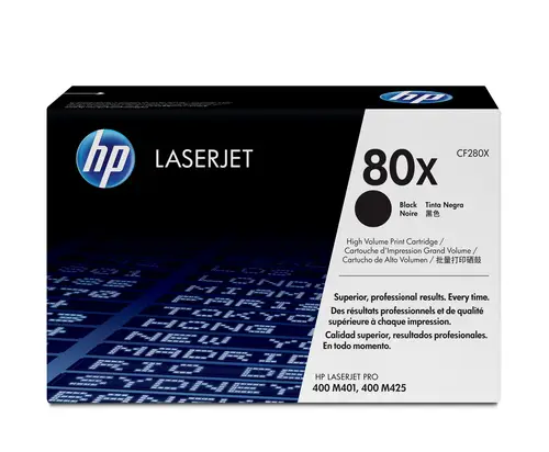 Cartucho de tóner original LaserJet 80X de alta capacidad negro - Imagen 1