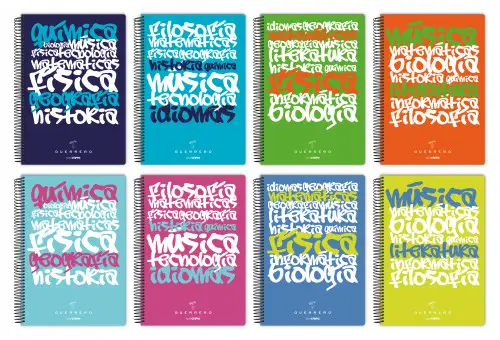 CUADERNO POLIPROPILENO UNICLASIC 4º 80 HOJAS 90GR. 4X4 COLORES SURTIDOS GUERRERO 88433299