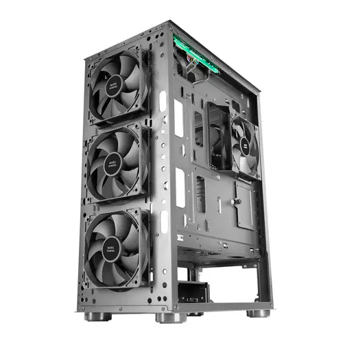 MC-PRO2, Torre Profesional E-ATX, Sistema CPU Freezer, 5 Ventiladores Ultra-silenciosos y Frontal Metal-Mesh, Color Negro - Imagen 3