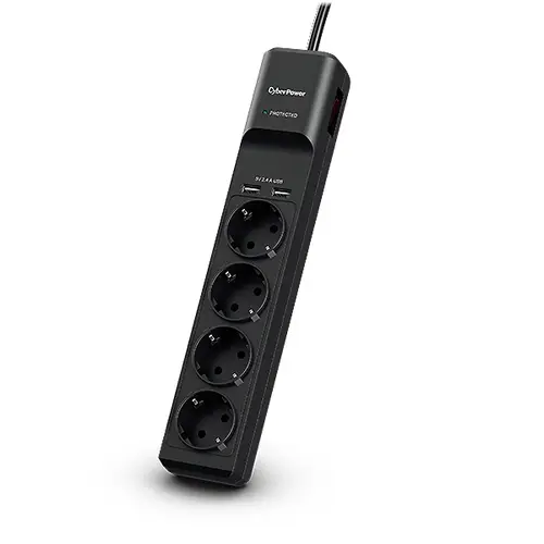 P0420SUD0-DE limitador de tensión Negro 4 salidas AC 200 - 250 V 1,8 m - Imagen 1