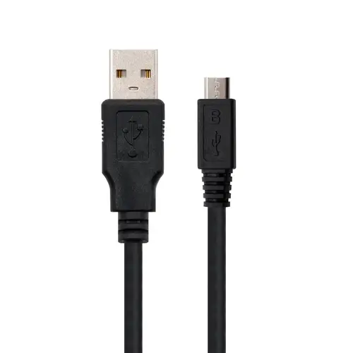 10.01.0503 cable USB USB 2.0 3 m USB A Micro-USB B Negro - Imagen 2