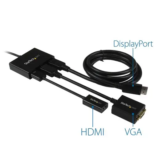 Hub MST de 3 Puertos DisplayPort 1.2 - Divisor Splitter DP de 3 Monitores - Adaptador DP a 2x DisplayPort 4K 30Hz 1x DisplayPort 1080 - Alimentado por USB - Windows Solamente - Imagen 6