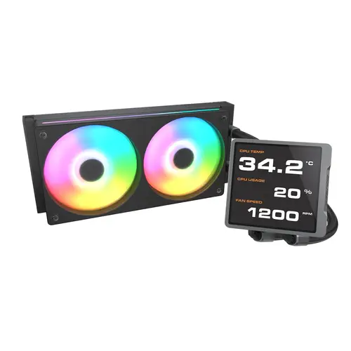 CGR-PSDVPRGB-B-240 Procesador Sistema de refrigeración líquida todo en uno 12 cm Negro - Imagen 2