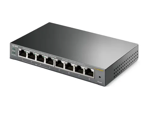 TL-SG108PE Gestionado L2 Gigabit Ethernet (10/100/1000) Energía sobre Ethernet (PoE) Negro - Imagen 4