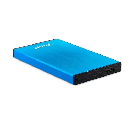 TQE-2527BL caja para disco duro externo Caja de disco duro (HDD) Negro, Azul 2.5" - Imagen 2