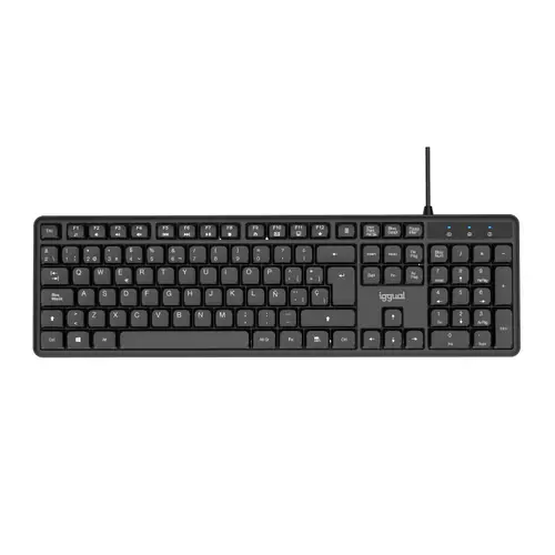 Teclado USB estándar CK-SILENT-105T negro - Imagen 1