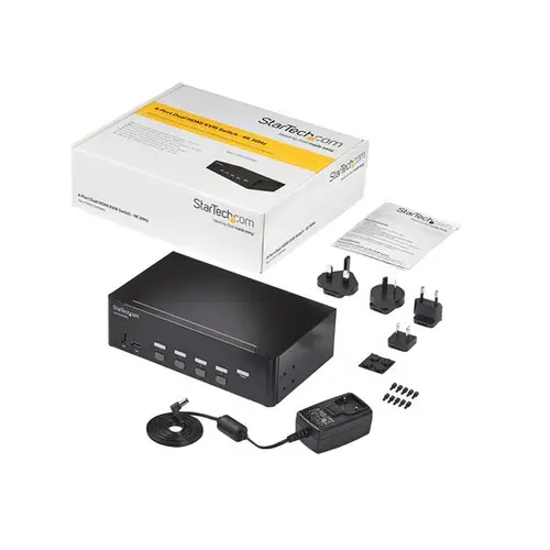 Switch Conmutador KVM de 4 Puertos HDMI - 4K de 30Hz - de Pantalla Doble - Imagen 6
