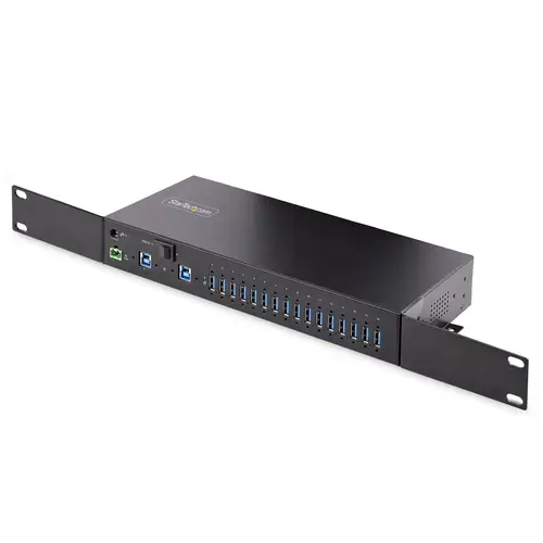 Hub Ladrón USB 3.0 5Gb de 16 Puertos Industrial - Metal - Montaje en Rack/Superficie/DIN - Carga Compartida USB 120W - ESD - Bloque de Terminales - Switch de 2 Hosts - Imagen 8