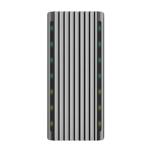 Caja Externa M.2 RGB Gaming ASM2-RGB011GR SATA/NVMe A USB3.1 Gen2, Gris - Imagen 2