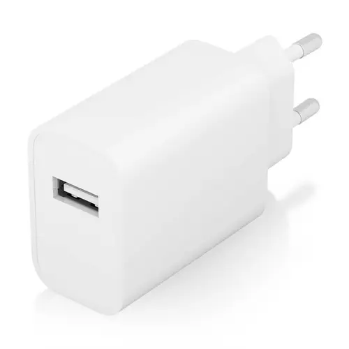 Cargador USB 10W alta eficiencia, 5V/2A, Blanco - Imagen 2