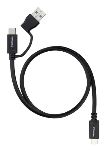 10.01.4802 cable USB USB 3.2 Gen 2 (3.1 Gen 2) 2 m USB A/USB C USB C Negro - Imagen 1