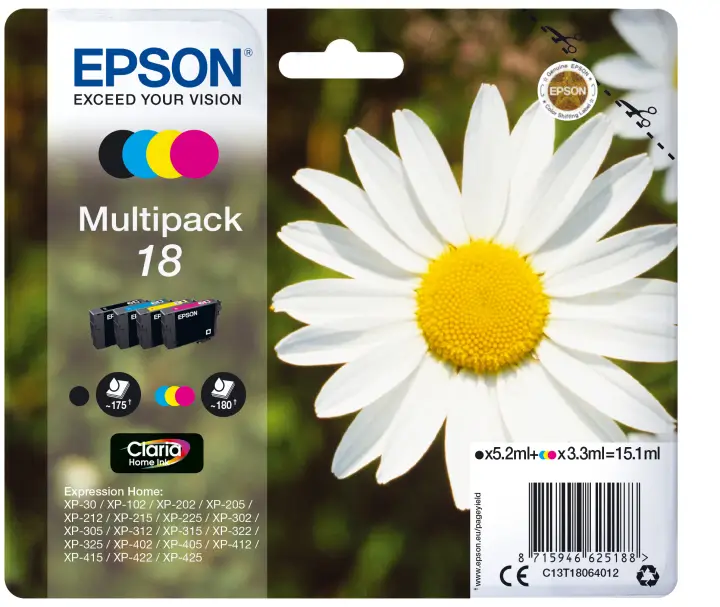 Daisy Multipack 18 4 colores (etiqueta RF)