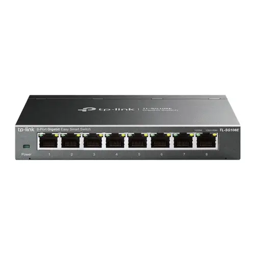 TL-SG108E Gestionado L2 Gigabit Ethernet (10/100/1000) Negro - Imagen 1