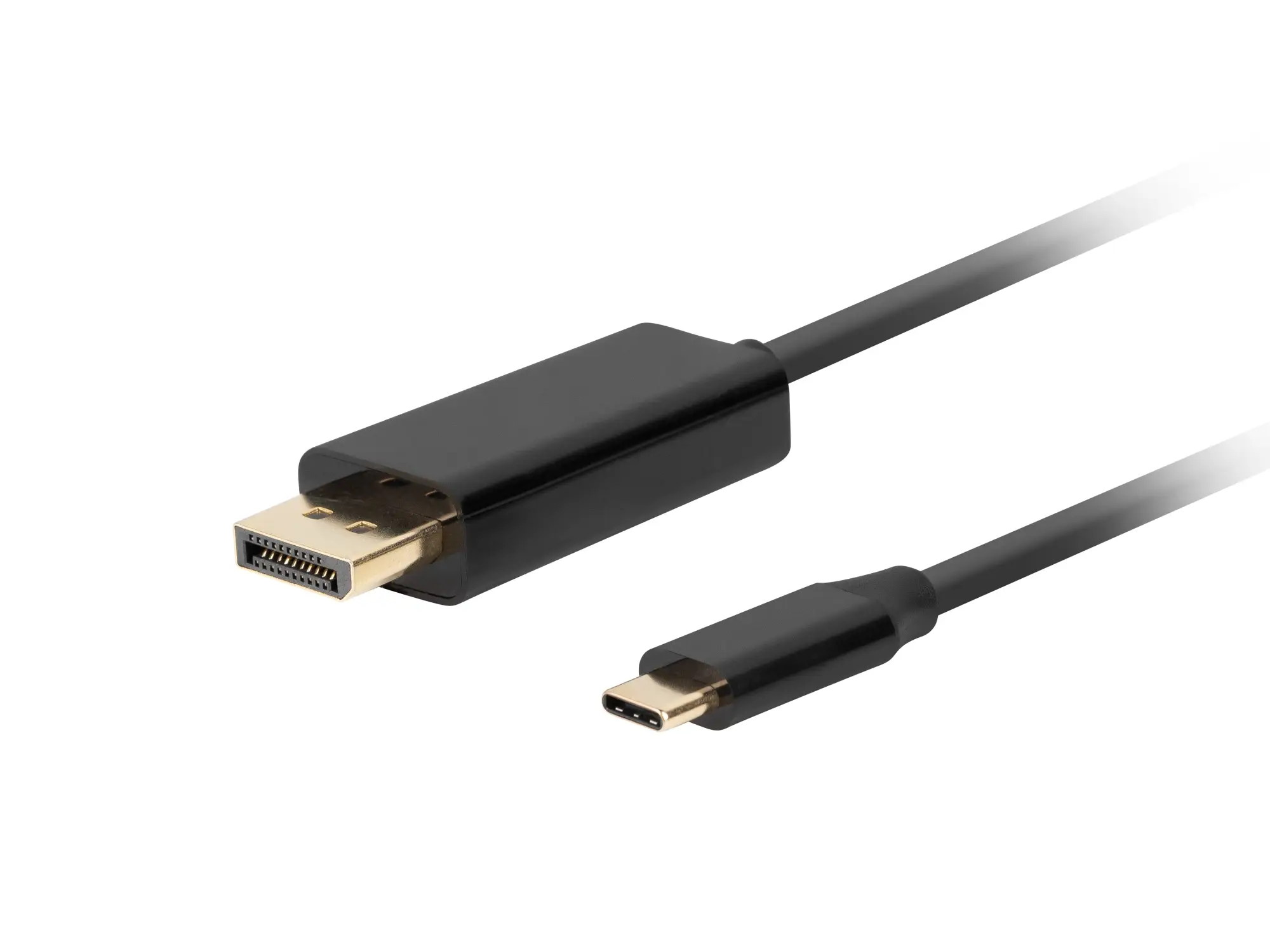 CA-CMDP-10CU-0005-BK adaptador de cable de vídeo 0,5 m USB Tipo C DisplayPort Negro