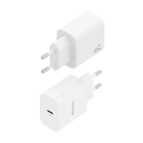 Cargador GaN 30W, 1xUSB-C PD3.0, Blanco - Imagen 3