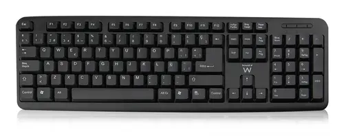 EW3109 teclado Universal USB QWERTY Español Negro - Imagen 1