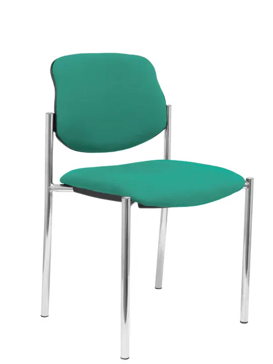 Silla fija Villalgordo bali verde chasis cromo