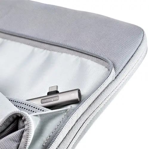Adaptador de Audio y Carga USB-C - Adaptador de Audio USB Tipo C con USB-C para Auriculares con Micrófono y Pass Through de 60W USBC para Cargador - Imagen 3