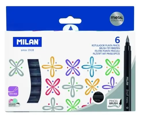 ROTUL. MILAN PUNTA PINCEL CAJA 6 MET