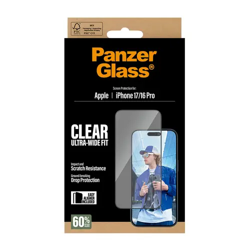 PanzerGlass Screen Protector iPhone 16Pro-17 - Imagen 3